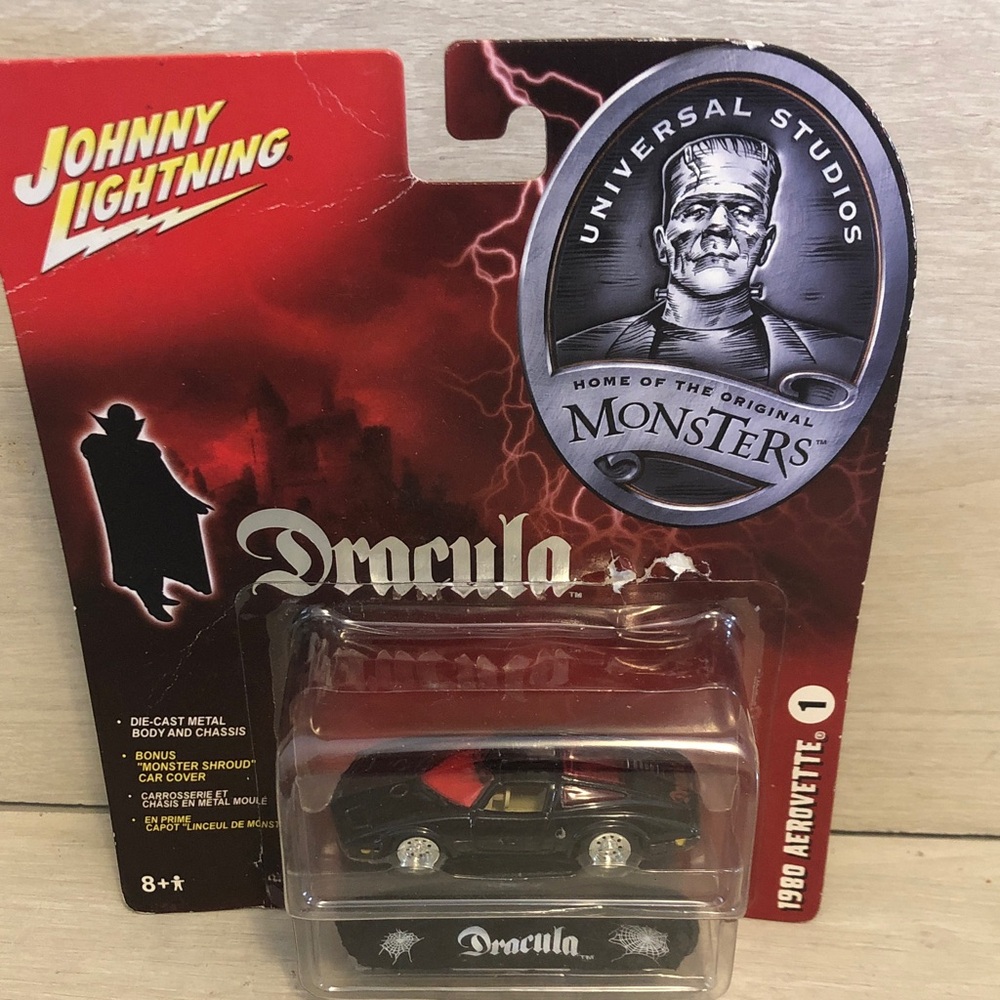 Johnny Lightning Dracula 1980 Aerovette #1 NEW Factory Sealed Universal Studios